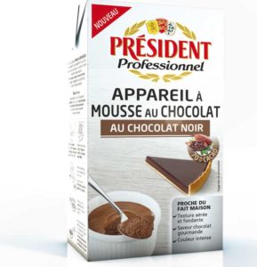 Président appareil mousse chocolat